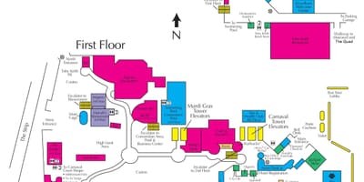 Карта отеля harrah's в Лас-Вегасе