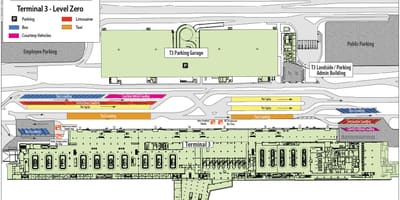 Лас-Вегас, аэропорт терминал 3 карта